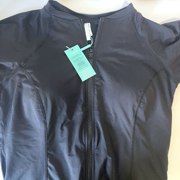 SEA LEVEL AUSTRALIA NWT Essentials Short Sleeve One Piece in Black Size US 12 - Picture 8 of 15